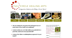 Desktop Screenshot of fullcirclehealingarts.com